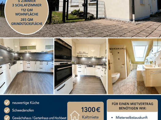 Doppelhaushälfte zur Miete 1.300 € 5 Zimmer 112 m² 285 m² Grundstück frei ab sofort Bächingen a.d.Brenz 89431