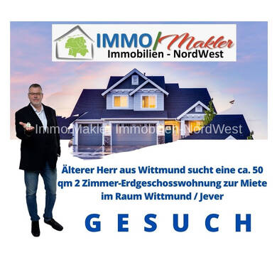Wohnung zur Miete 600 € 2 Zimmer 50 m² Wittmund Wittmund 26409