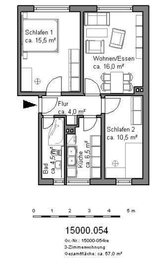 Wohnung zur Miete 330 € 3 Zimmer 58,6 m²<br/>Wohnfläche EG<br/>Geschoss ab sofort<br/>Verfügbarkeit Willi Bredel Ring 40 Thale Thale 06502