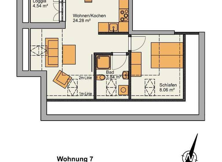 Wohnung zum Kauf 165.000 € 2 Zimmer 38 m² Landau Landau an der Isar 94405