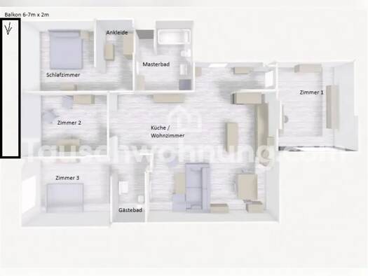Loft zur Miete Tauschwohnung 1.960 € 5 Zimmer 148 m² 1. Geschoss Lichtenberg Berlin 10367