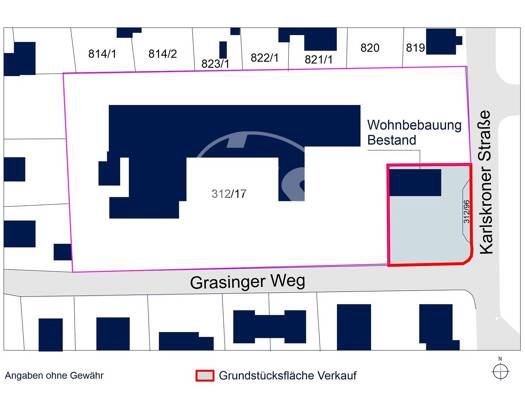 Grundstück zum Kauf 1.033 m² Grundstück Karlskroner Straße 32 Zuchering Ingolstadt 85051