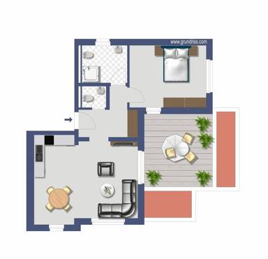 Penthouse zur Miete 995 € 2 Zimmer 70 m² 3. Geschoss frei ab 01.05.2025 Marburg Marburg 35037
