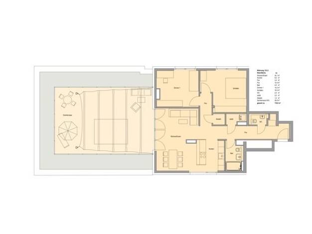 Wohnung zum Kauf - Neubau provisionsfrei 1.099.400 € 3 Zimmer 118,9 m² 6. Geschoss Sachsenhausen Süd 60594