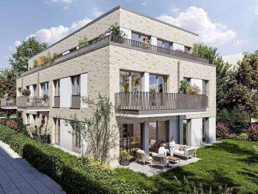 Terrassenwohnung zum Kauf - Neubau 939.000 € 4 Zimmer 105,5 m² EG Poppenbütteler Weg 128 - 130 Poppenbüttel Hamburg 22399