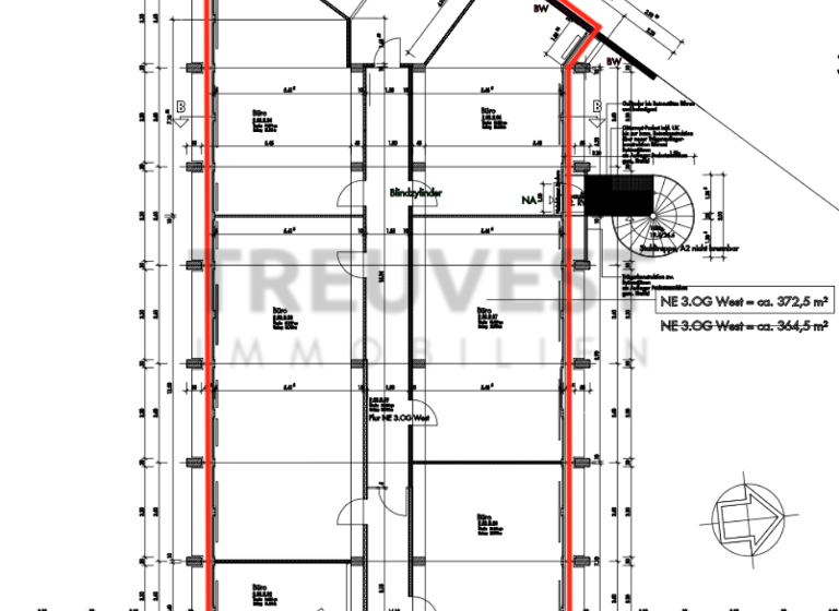 Bürofläche zur Miete provisionsfrei 14 € 372,5 m²<br/>Bürofläche ab 372,5 m²<br/>Teilbarkeit Heerdt Düsseldorf 40549