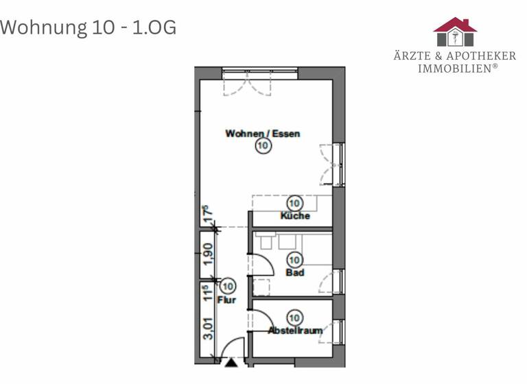 Wohnung zur Miete - Erstbezug 790 € 1,5 Zimmer 59,8 m² frei ab 01.05.2026 Todtglüsingen Tostedt / Todtglüsingen 21255