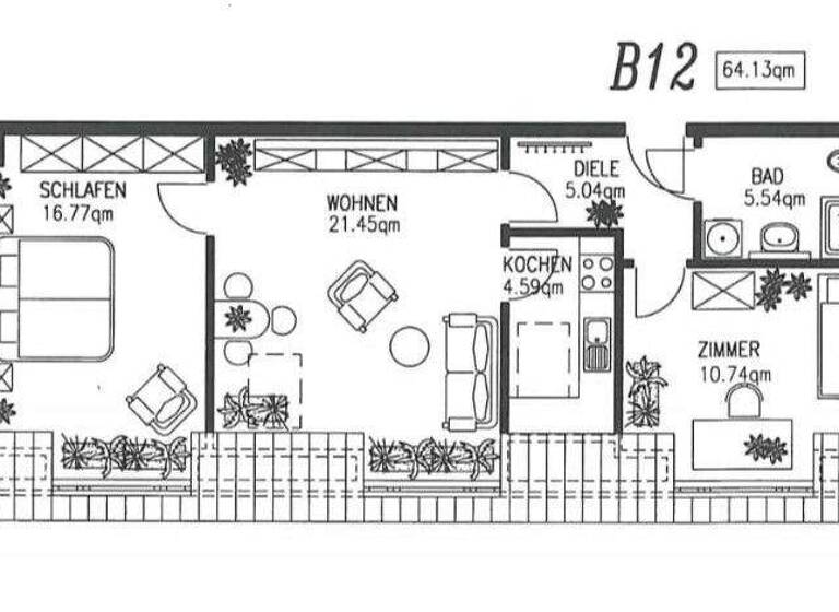 Wohnung zum Kauf 225.000 € 3 Zimmer 65 m² 4. Geschoss Altstadt Bayreuth 95447