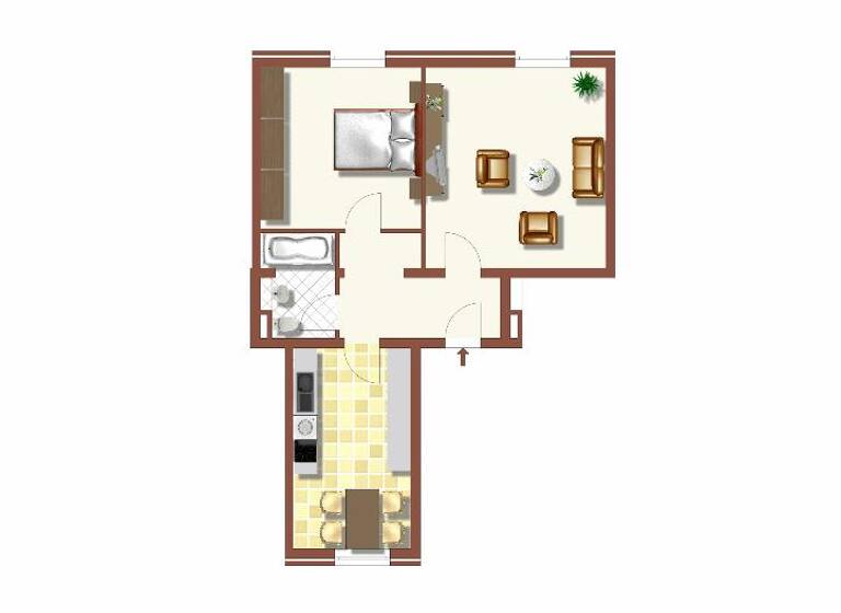 Wohnung zur Miete nur mit Wohnberechtigungsschein 361 € 2 Zimmer 62 m²<br/>Wohnfläche 1.<br/>Geschoss Waldblick 39 Xanten Xanten 46509