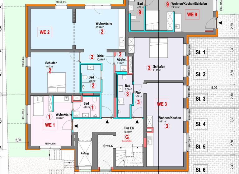 Wohnung zum Kauf provisionsfrei 120.000 € 1 Zimmer 23 m²<br/>Wohnfläche 1.<br/>Geschoss ab sofort<br/>Verfügbarkeit Neckarhausen Edingen-Neckarhausen 68535