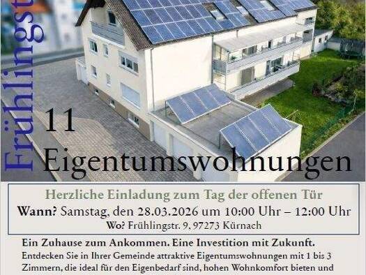 Wohnung zum Kauf 269.000 € 3 Zimmer 92 m² 3. Geschoss frei ab sofort Frühlingstraße 9 Kürnach 97273