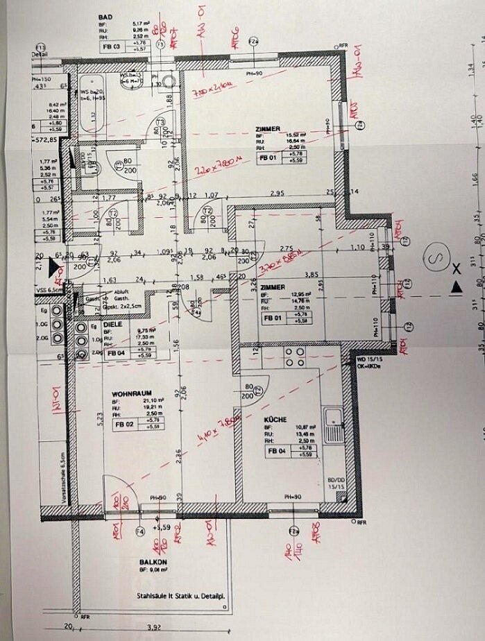 Wohnung zum Kauf 365.000 € 3 Zimmer 78,7 m²<br/>Wohnfläche 2.<br/>Geschoss Rettlsteinerweg 90 Wattens 6112