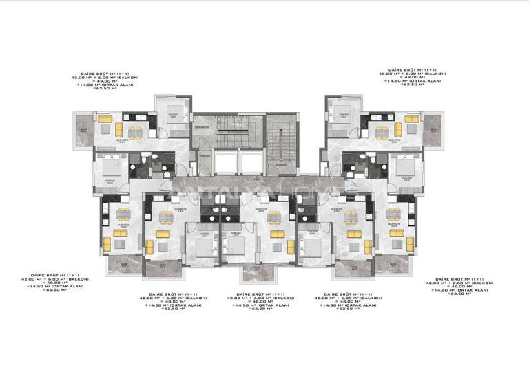 Penthouse zum Kauf 274.000 € 3 Zimmer 127 m² EG Antalya 07469