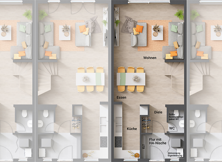 Reihenmittelhaus zum Kauf 455.420 € 4 Zimmer 103 m² 660 m² Grundstück Zeuthen 15738
