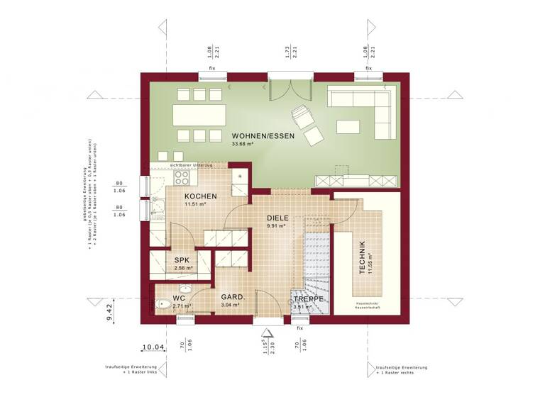 Einfamilienhaus zum Kauf provisionsfrei 464.248 € 4 Zimmer 155,1 m² 540 m² Grundstück Keuchingen Mettlach 66693