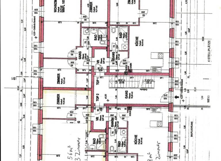 Wohnung zur Miete 591 € 2 Zimmer 49 m² Gerasdorf bei Wien 2201
