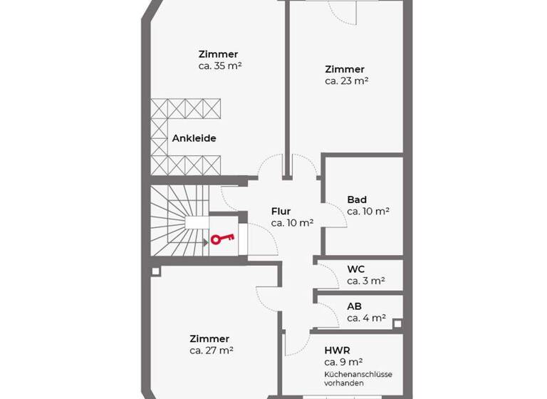 Wohnung zum Kauf 950.000 € 3 Zimmer 124 m² Eilbek Hamburg 22089