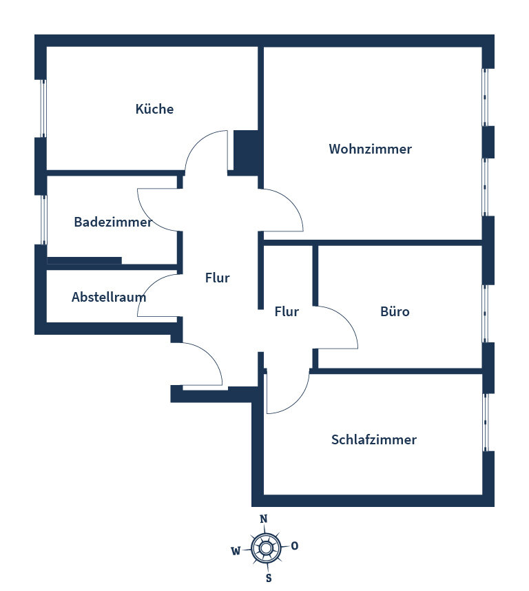 Wohnung zum Kauf 190.000 € 2 Zimmer 65 m²<br/>Wohnfläche 1.<br/>Geschoss Gohlis - Süd Leipzig 04155