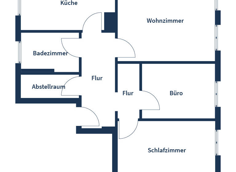 Wohnung zum Kauf 190.000 € 2 Zimmer 65 m²<br/>Wohnfläche 1.<br/>Geschoss Gohlis-Süd Leipzig 04155