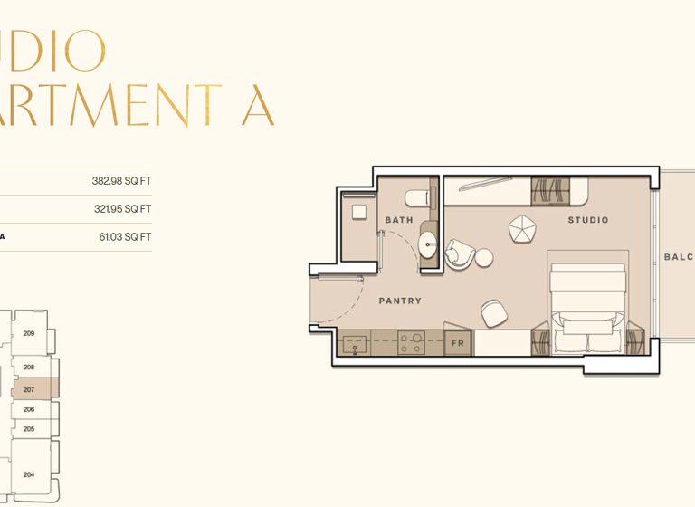 Studio zum Kauf provisionsfrei 165.480 € 1 Zimmer 35,6 m² Dubai