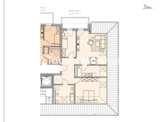 Wohnung zur Miete Tauschwohnung 945 € 3 Zimmer 81 m² 2. Geschoss Fahrland Potsdam 14476