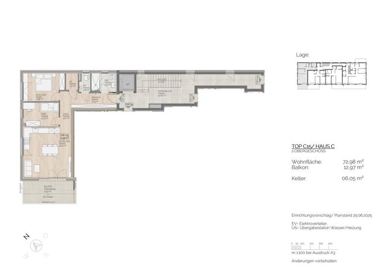 Wohnung zum Kauf 664.000 € 3 Zimmer 73 m² St. Lorenz 5310
