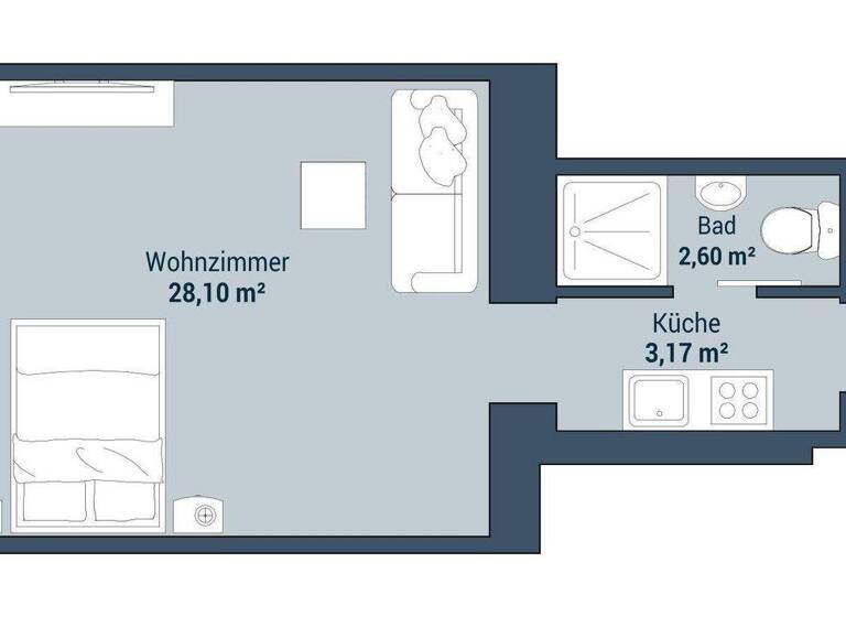 Studio zum Kauf 169.000 € 1 Zimmer 29 m² EG Anastasius-Grün-Gasse Wien 1180