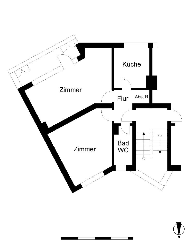 Wohnung zur Miete 360 € 2 Zimmer 55,7 m²<br/>Wohnfläche 3.<br/>Geschoss 01.01.2025<br/>Verfügbarkeit Lloydstraße 11 Mitte - Süd Bremerhaven 27568