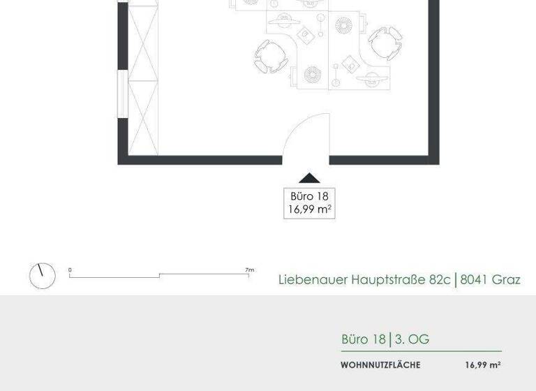 Büro zur Miete 594 € 1 Zimmer 17 m² Bürofläche Liebenauer Hauptstraße 82c Liebenau Graz 8041