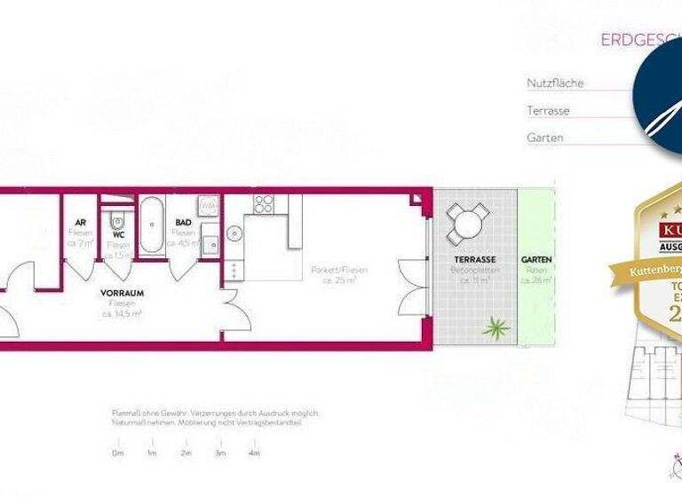 Wohnung zum Kauf 299.000 € 2 Zimmer 59 m² EG Wien 1210