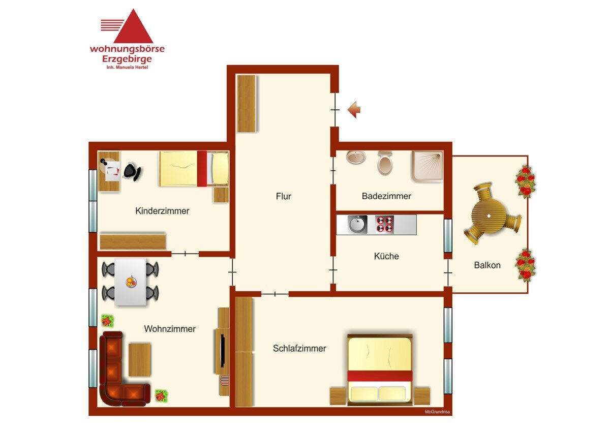 Wohnung zur Miete 563 € 3 Zimmer 75 m²<br/>Wohnfläche 1.<br/>Geschoss Lindenstraße 35 Aue 08280