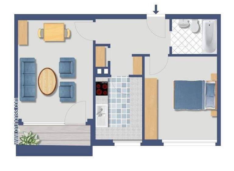 Wohnung zum Kauf provisionsfrei 216.900 € 2 Zimmer 49,8 m² EG Am Wolfsfeld 20 Bierstadt Wiesbaden 65191
