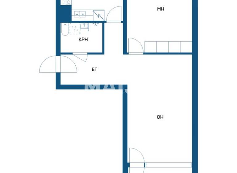 Studio zum Kauf 37.000 € 2 Zimmer 57 m² 1. Geschoss Tanssimäenkatu 12 B Lahti 15240