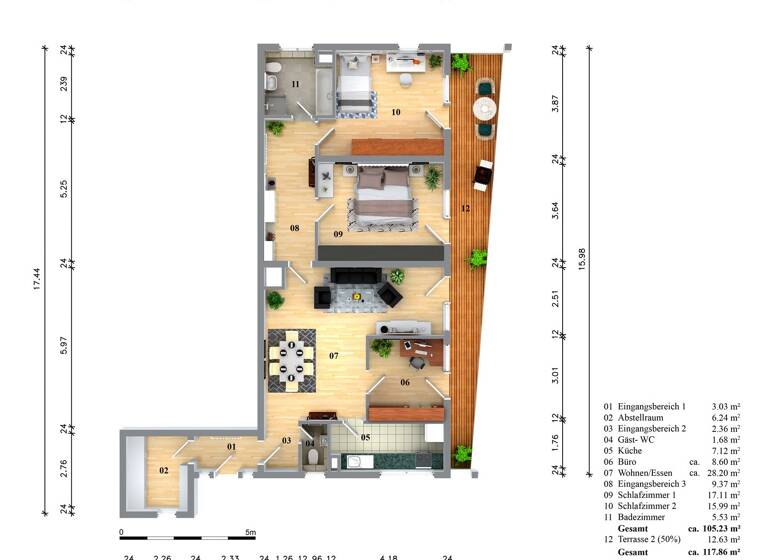 Terrassenwohnung zum Kauf 299.000 € 4 Zimmer 116 m² 1. Geschoss Bremthal Eppstein 65817