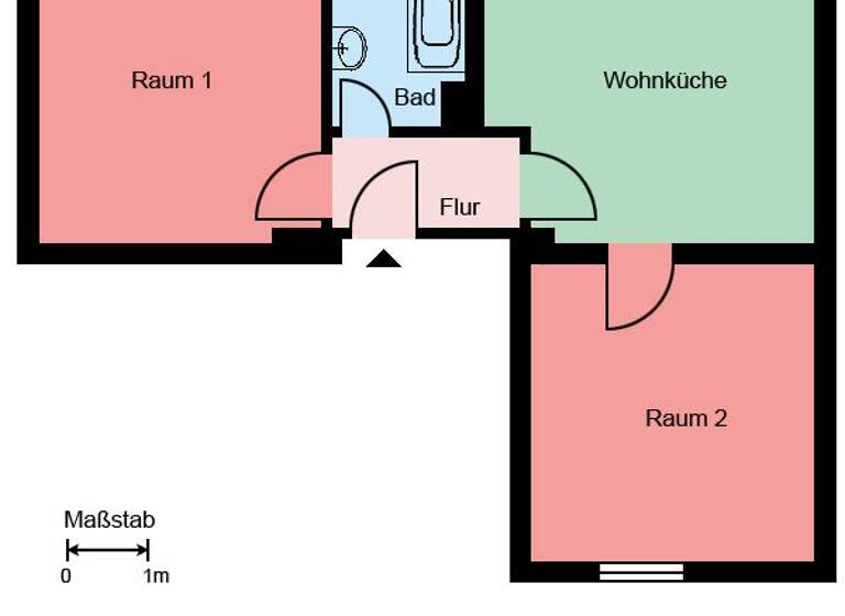 Wohnung zur Miete 419 € 2 Zimmer 50,2 m² 2. Geschoss Sperberweg 4 Zentrum Iserlohn 58644