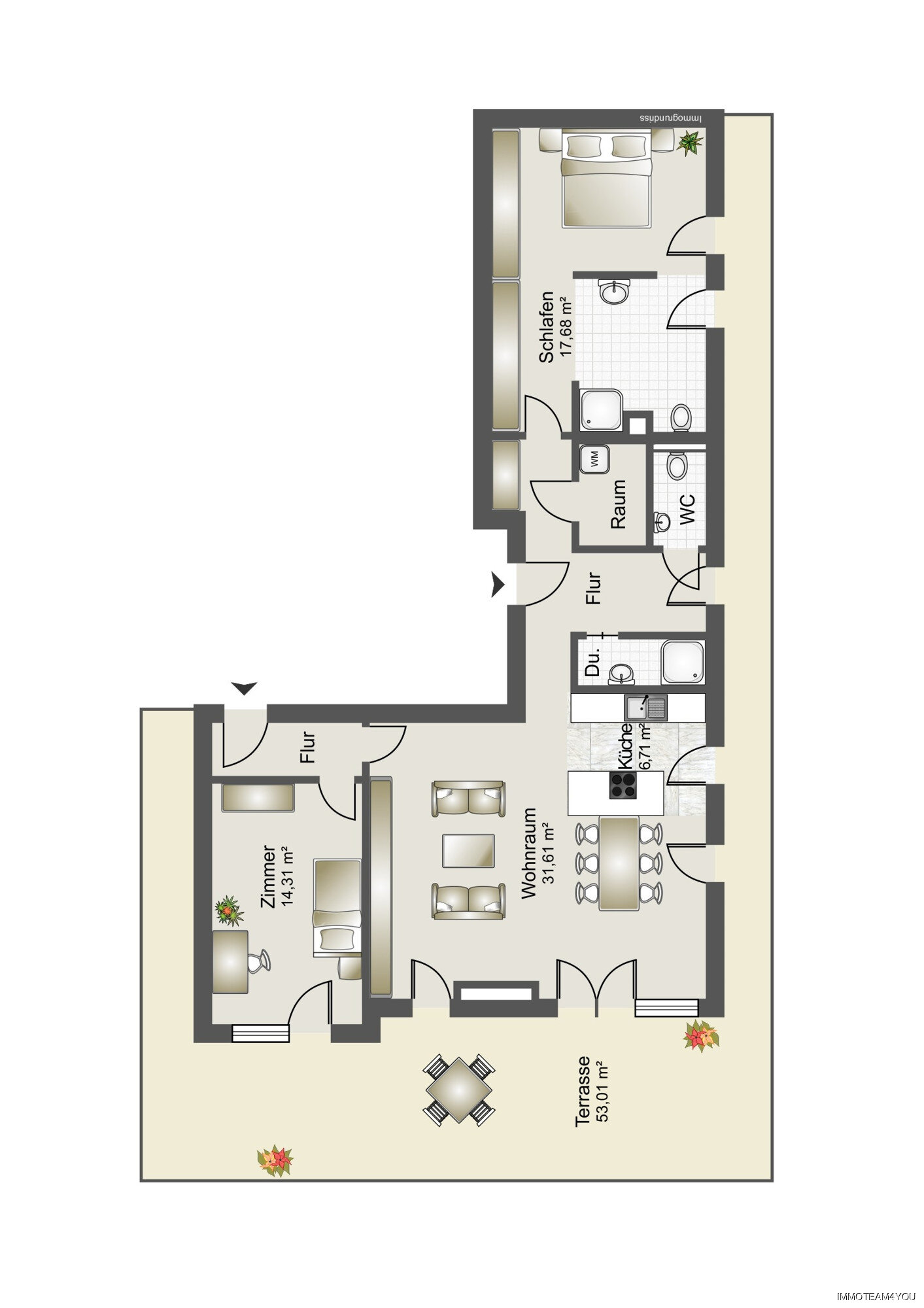 Penthouse zum Kauf 469.000 € 3 Zimmer 100,2 m²<br/>Wohnfläche 3.<br/>Geschoss Vöcklabruck 4840