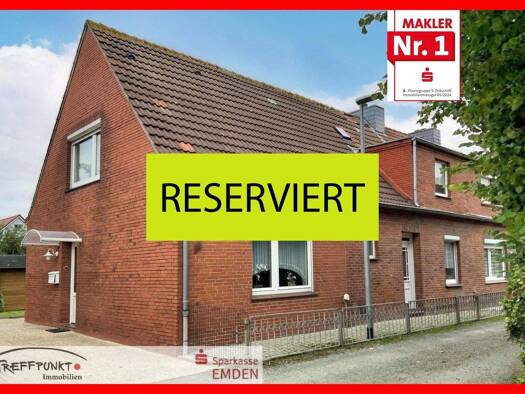 Reihenendhaus zum Kauf 129.000 € 6 Zimmer 111,6 m² 442 m² Grundstück Borssum/Hilmarsum Emden 26725
