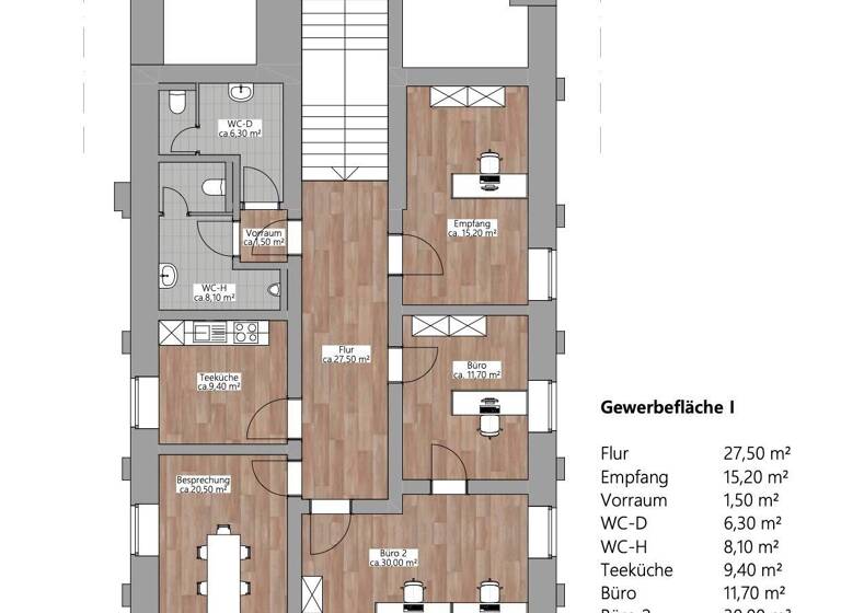 Bürofläche zur Miete 1.150 € 130,2 m² Bürofläche Schüttorf 48465