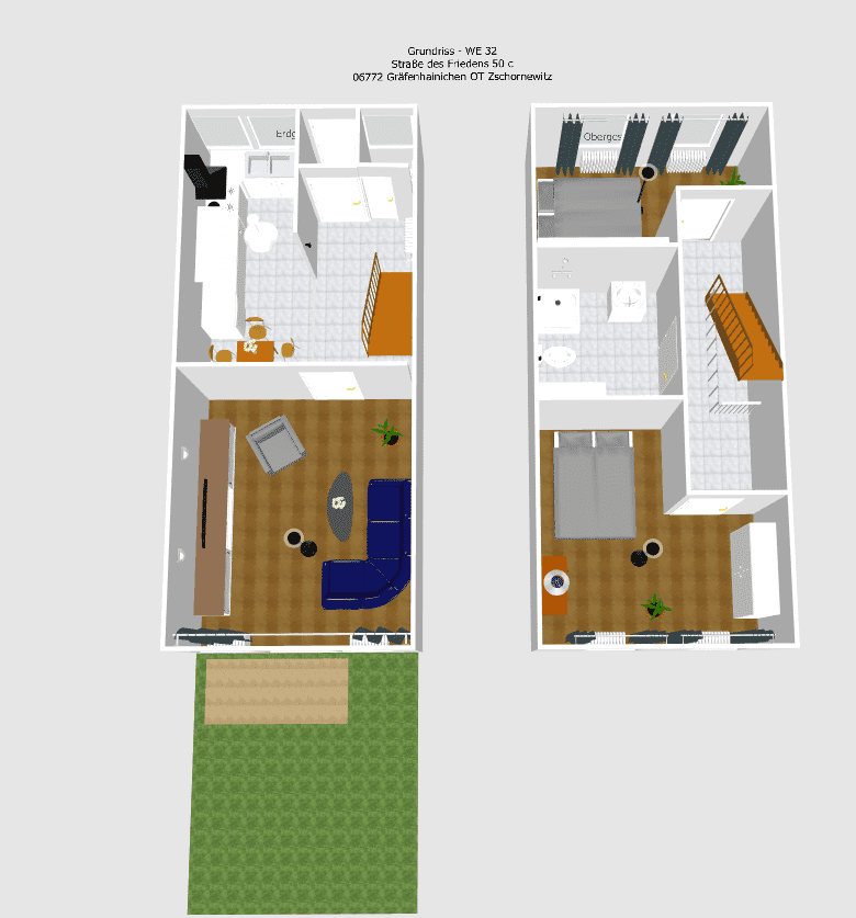 Terrassenwohnung zum Kauf 57.600 € 3 Zimmer 96 m²<br/>Wohnfläche EG<br/>Geschoss Zschornewitz Gräfenhainichen OT Zschornewitz 06772