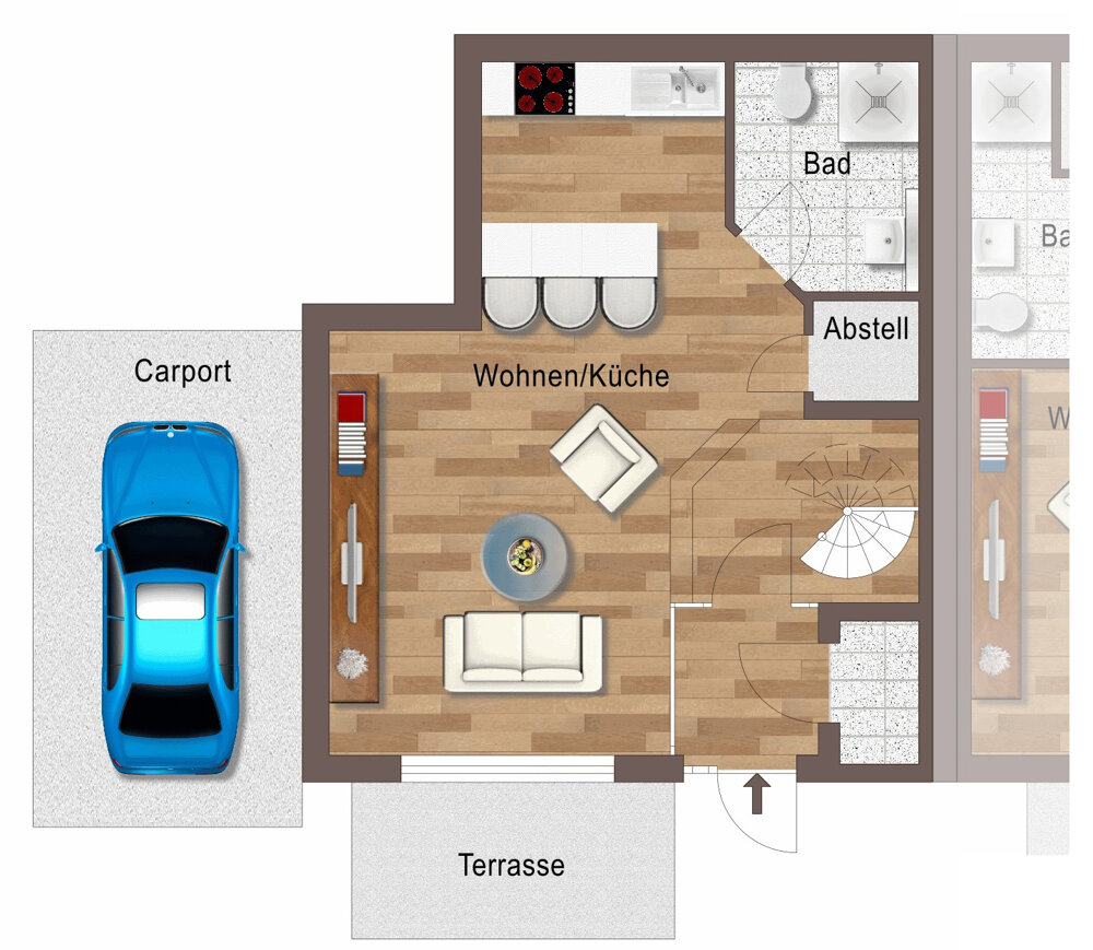 Maisonette zur Miete 550 € 2 Zimmer 69 m²<br/>Wohnfläche Rumbecker Holz Arnsberg 59759