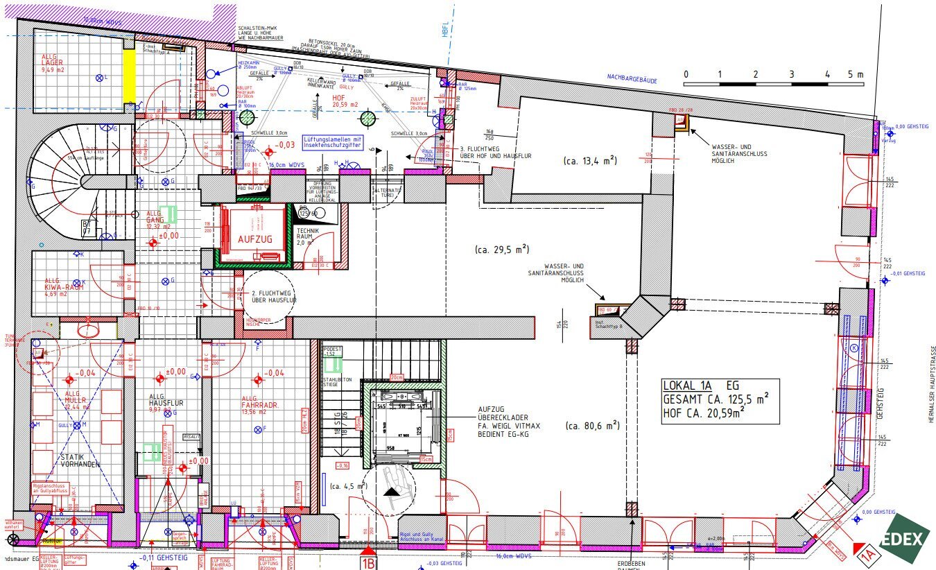 Ladenfläche zur Miete 8,40 € 125,5 m²<br/>Verkaufsfläche Hernalser Hauptstraße Wien 1170