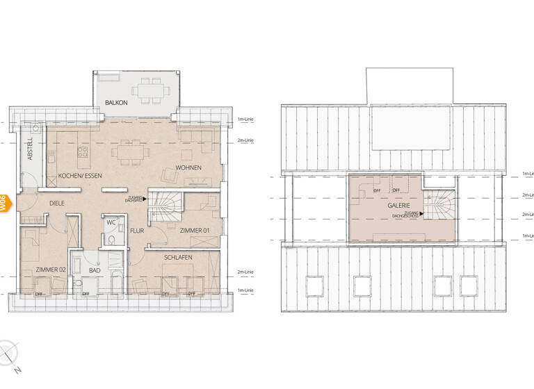 Maisonette zum Kauf - Erstbezug provisionsfrei 583.700 € 4 Zimmer 112,3 m² 3. Geschoss frei ab 31.05.2026 Elgersweier Offenburg 77656