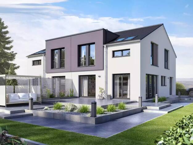 Doppelhaushälfte zum Kauf 491.400 € 6 Zimmer 140 m² 389 m² Grundstück Versbach Würzburg 97078