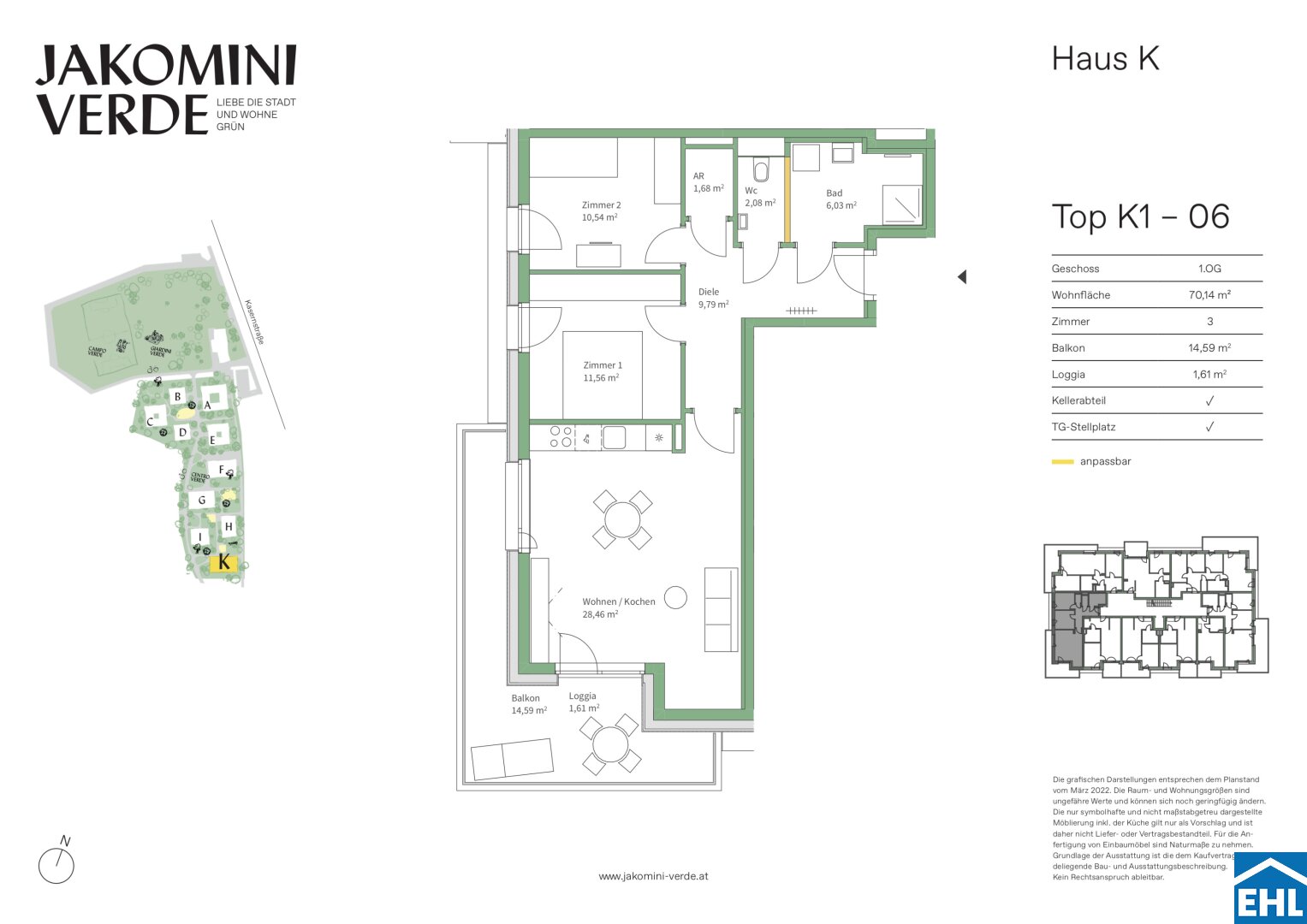 Wohnung zum Kauf 339.000 € 3 Zimmer 70,1 m²<br/>Wohnfläche 1.<br/>Geschoss Kasernstraße Jakomini Graz 8010