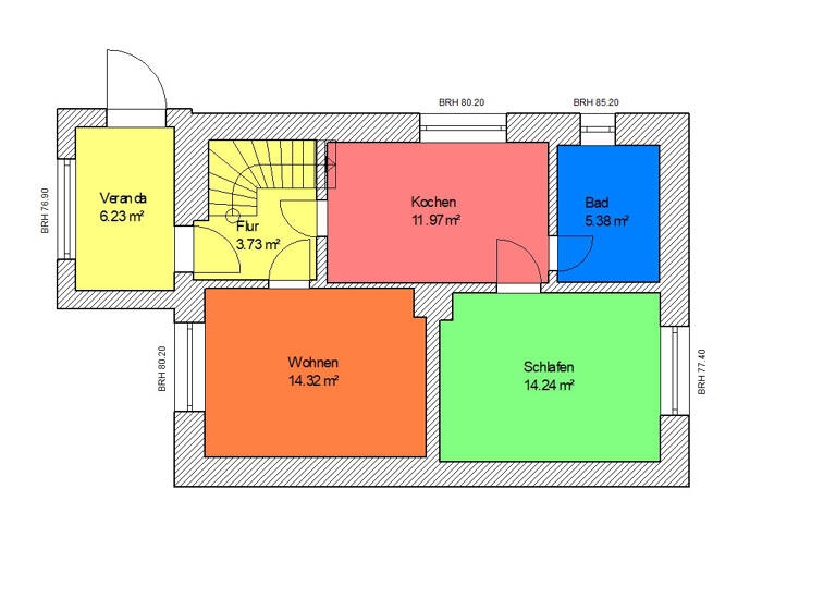 Doppelhaushälfte zum Kauf 44.444 € 5 Zimmer 111,8 m² 1.129 m² Grundstück frei ab sofort Dorfstraße 45a Nienstedt Allstedt 06542