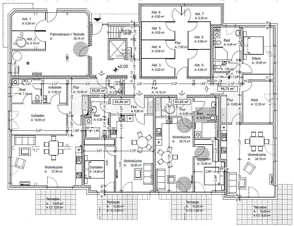 Wohnung zum Kauf provisionsfrei 369.525 € 3 Zimmer 94,8 m²<br/>Wohnfläche Nörten-Hardenberg Nörten-Hardenberg 37176