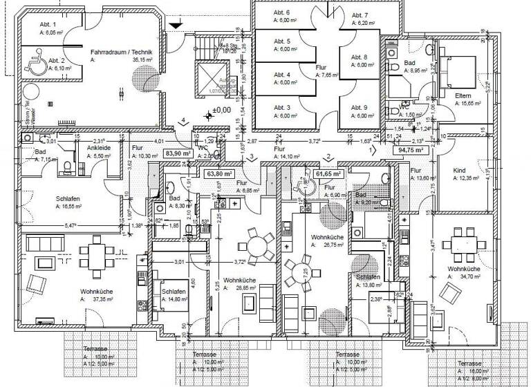 Wohnung zum Kauf - Erstbezug provisionsfrei 369.525 € 3 Zimmer 94,8 m² Nörten-Hardenberg 37176