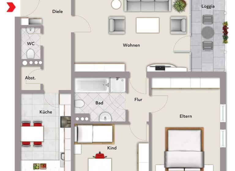 Wohnung zum Kauf 195.000 € 3 Zimmer 85 m² Seelbach 77960