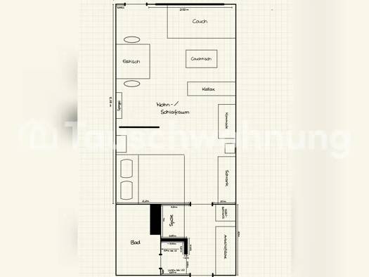 Studio zur Miete Tauschwohnung 450 € 1 Zimmer 34 m² Junkersdorf Köln 50858