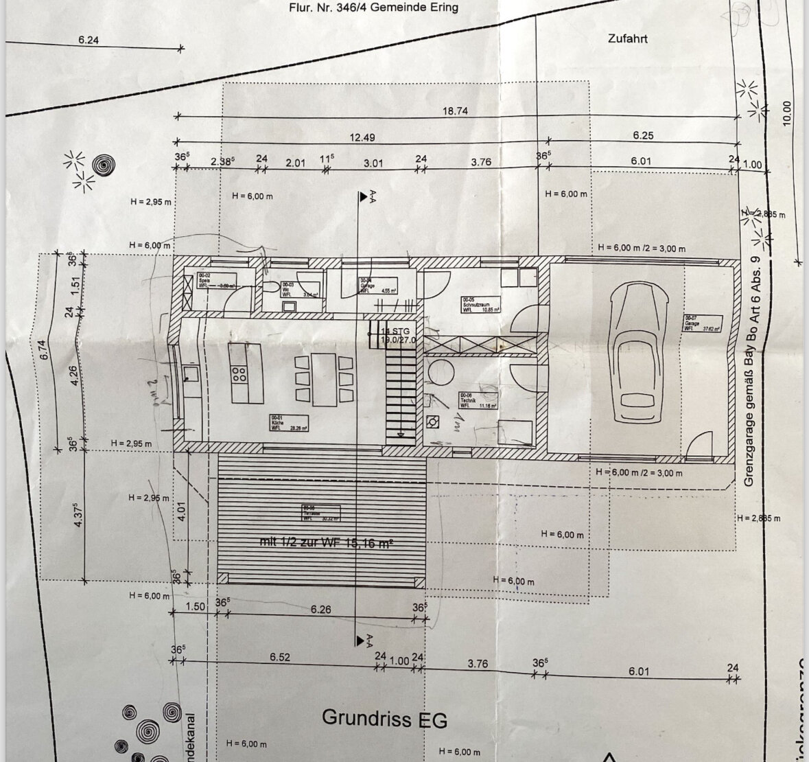 Einfamilienhaus zum Kauf provisionsfrei 3 Zimmer 140 m²<br/>Wohnfläche 815 m²<br/>Grundstück Lagerhausstraße Ering Ering 94140